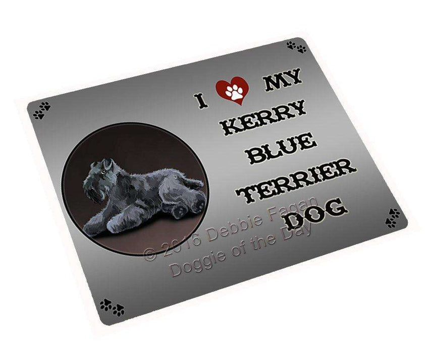 I Love My Kerry Blue Terrier Dog Tempered Cutting Board