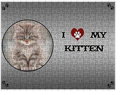 I Love My Kitten Cat Puzzle