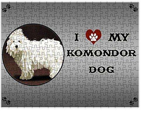I Love My Komondor Dog Puzzle