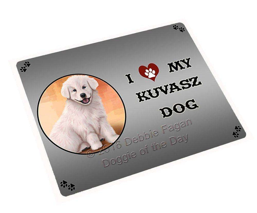 I Love My Kuvasz Dog Large Refrigerator / Dishwasher Magnet