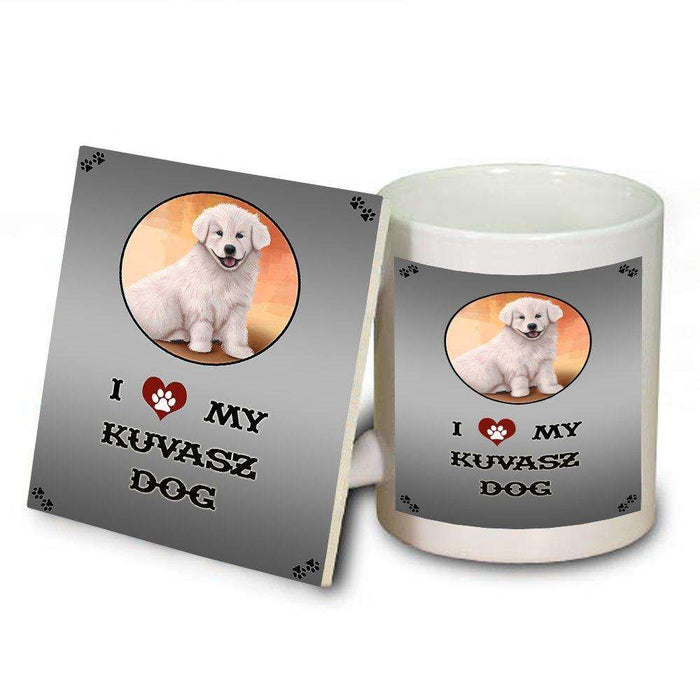 I Love My Kuvasz Dog Mug and Coaster Set