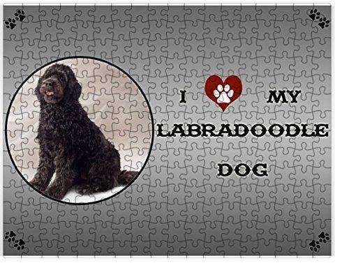 I Love My Labradoodle Dog Puzzle