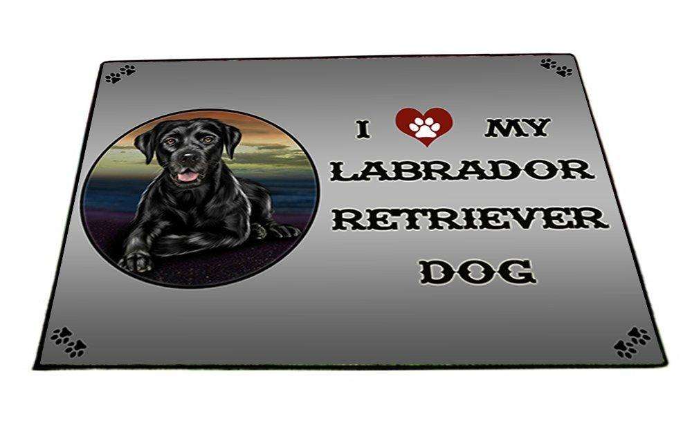 I Love My Labrador Retriever Dog Indoor/Outdoor Floormat