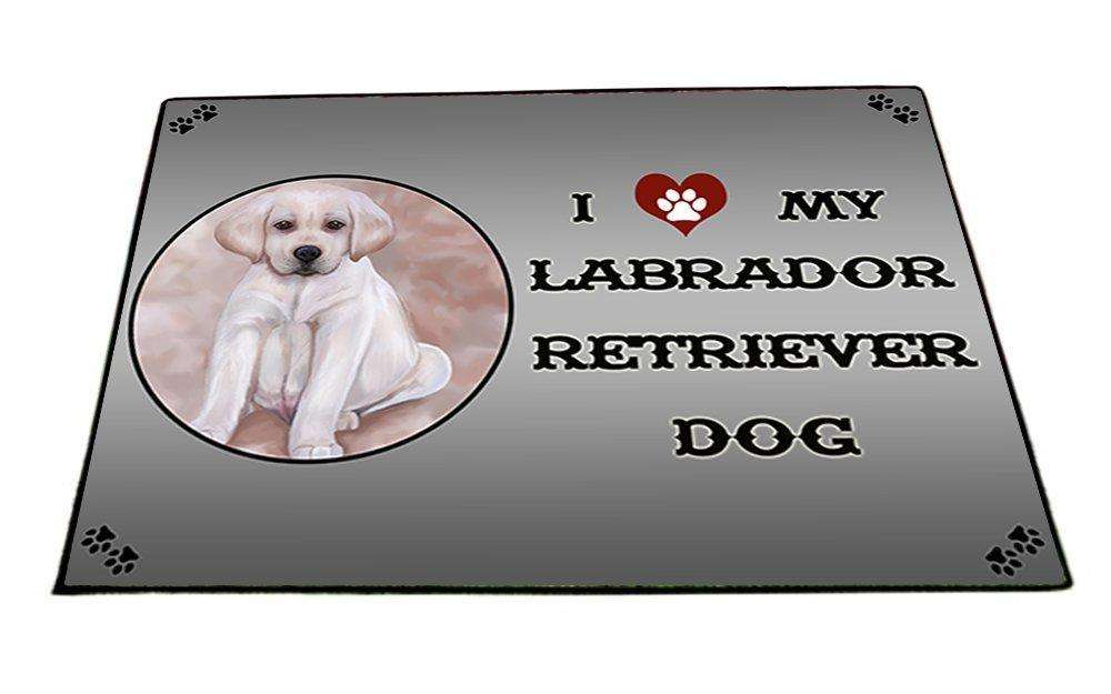 I Love My Labrador Retriever Dog Indoor/Outdoor Floormat