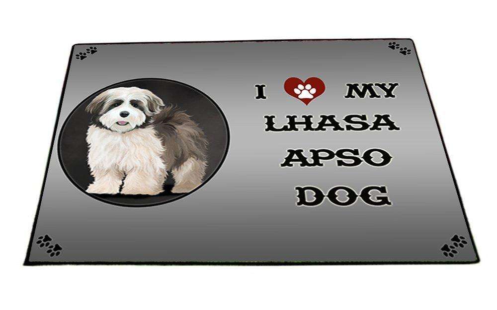 I Love My Lhasa Apso Dog Indoor/Outdoor Floormat