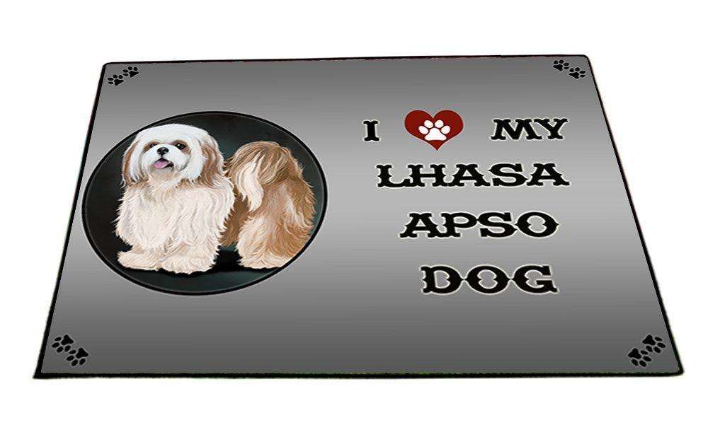I Love My Lhasa Apso Dog Indoor/Outdoor Floormat