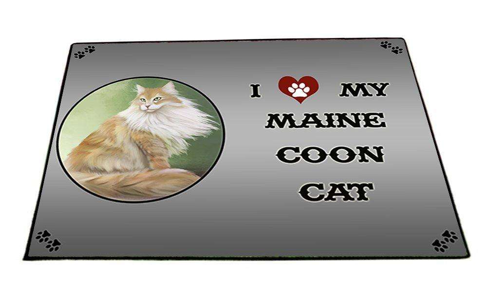 I Love My Maine Coon Cat Indoor/Outdoor Floormat
