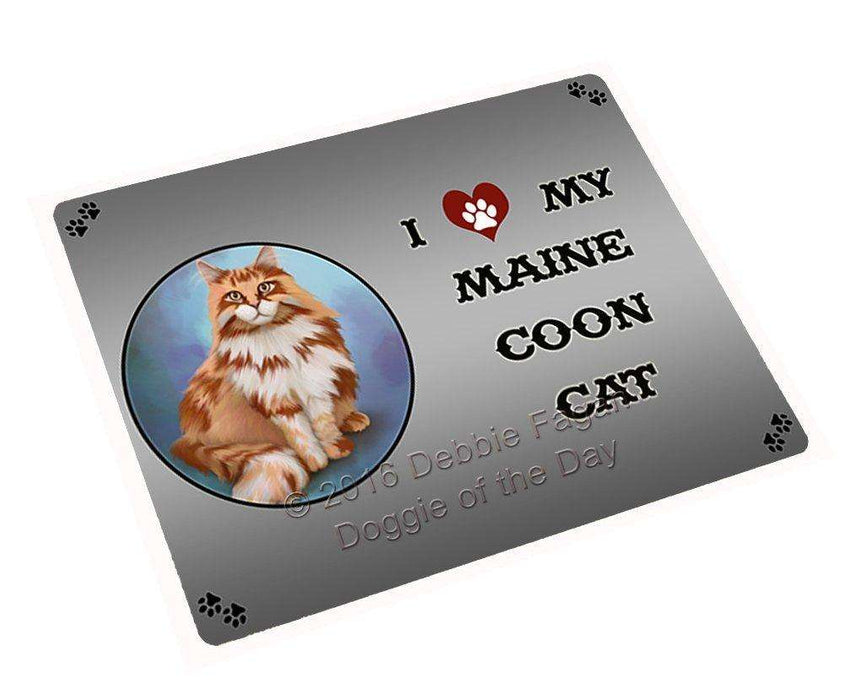 I Love My Maine Coon Cat Large Refrigerator / Dishwasher Magnet