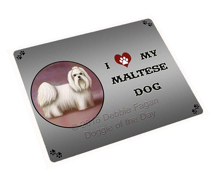 I Love My Maltese Dog Large Refrigerator / Dishwasher Magnet