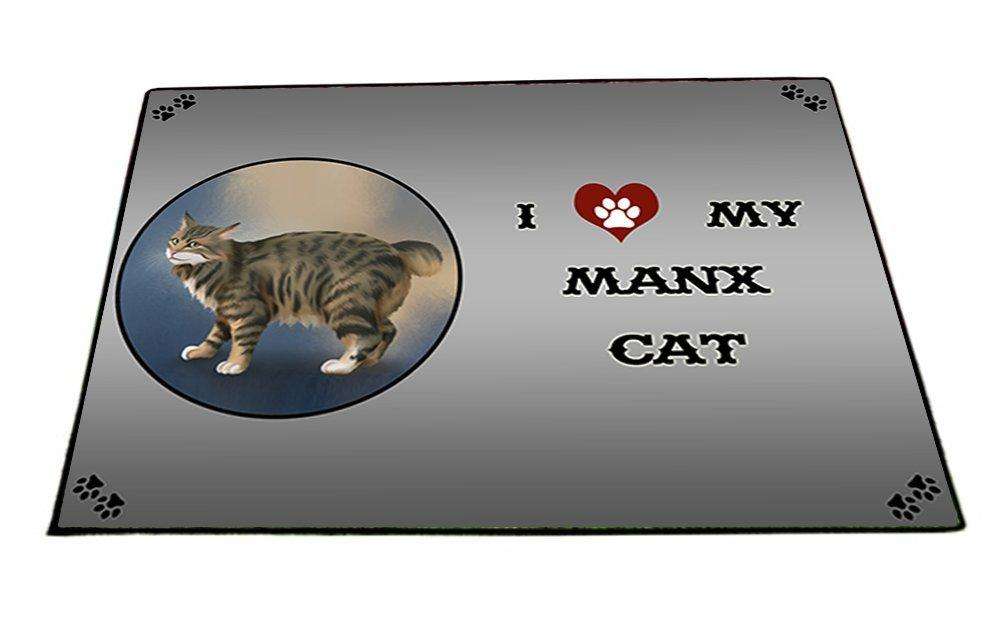 I Love My Manx Cat Indoor/Outdoor Floormat