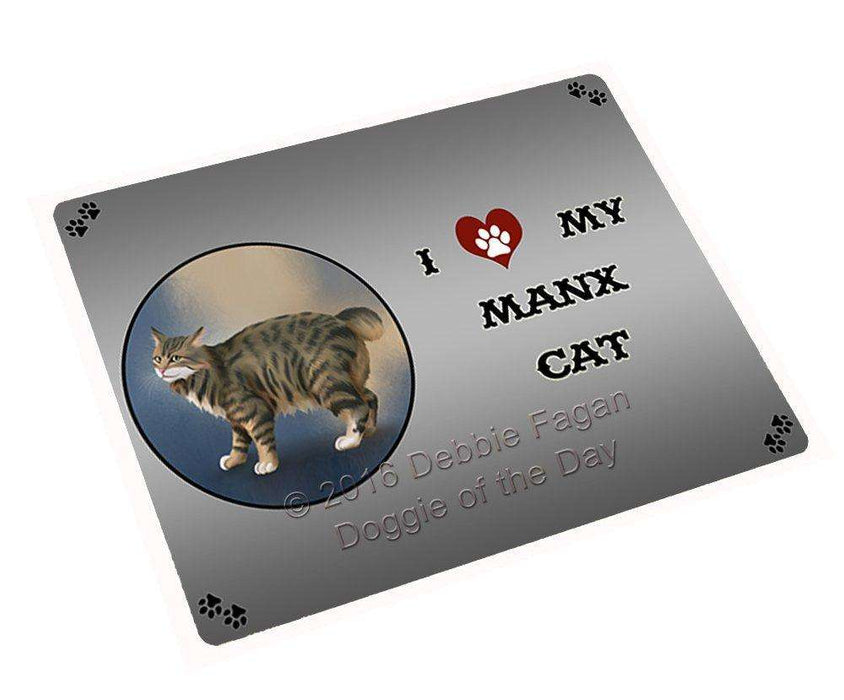 I Love My Manx Cat Large Refrigerator / Dishwasher Magnet