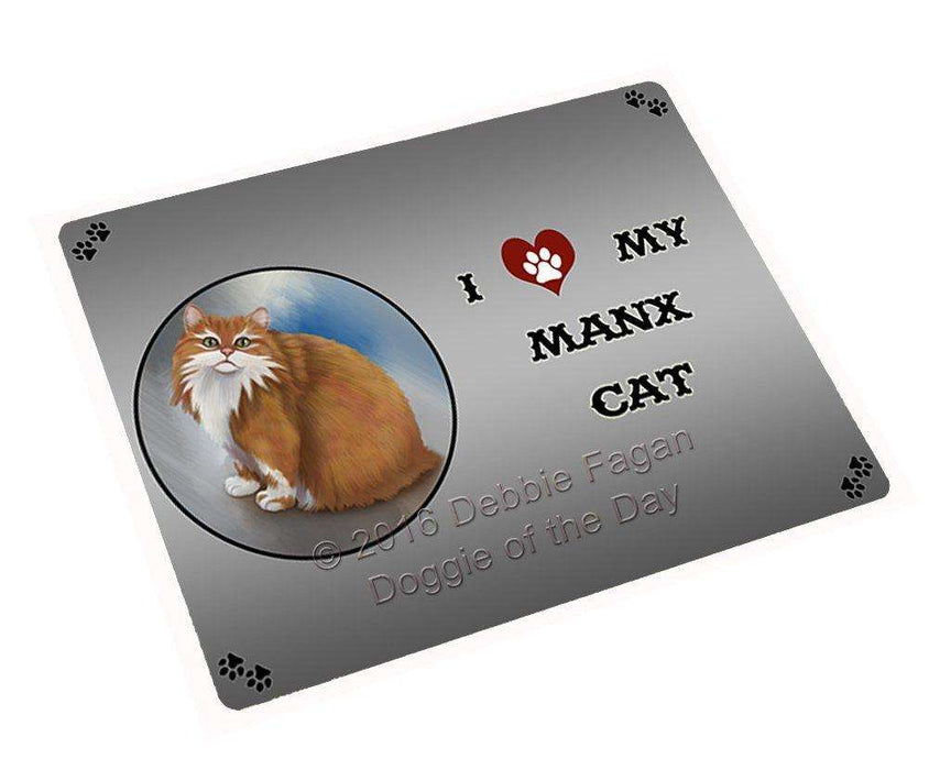 I Love My Manx Cat Magnet Mini (3.5" x 2")