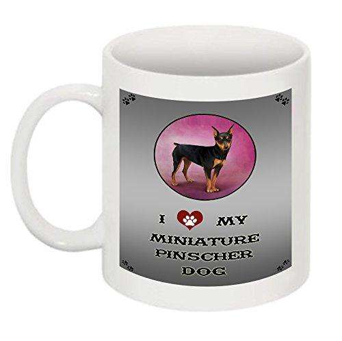 I Love My Miniature Pinscher Dog Mug