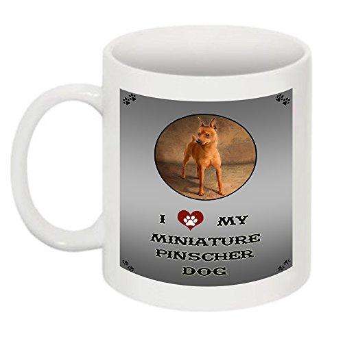 I Love My Miniature Pinscher Dog Mug