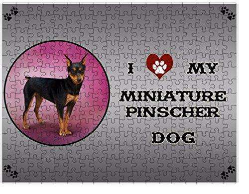 I Love My Miniature Pinscher Dog Puzzle
