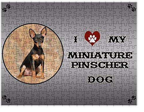 I Love My Miniature Pinscher Dog Puzzle