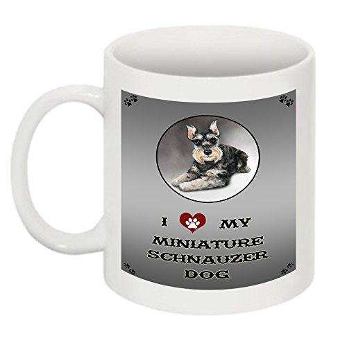 I Love My Miniature Schnauzer Dog Mug