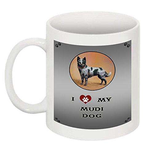 I Love My Mudi Dog Mug