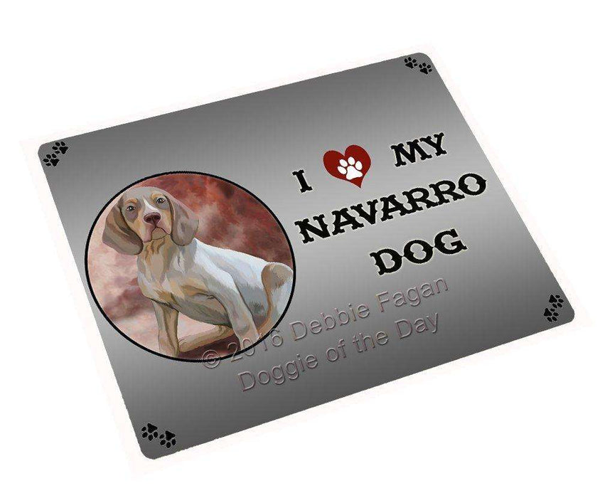 I Love My Navarro Dog Magnet