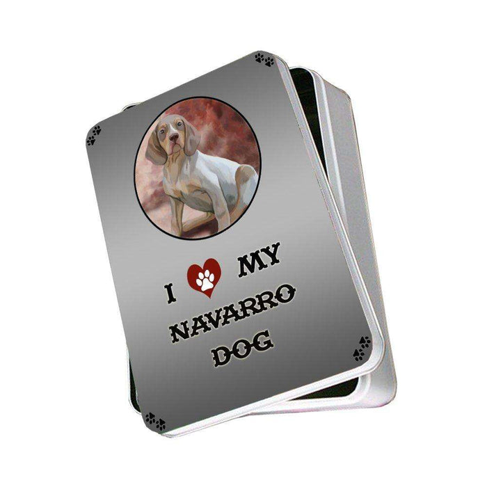 I Love My Navarro Dog Photo Storage Tin