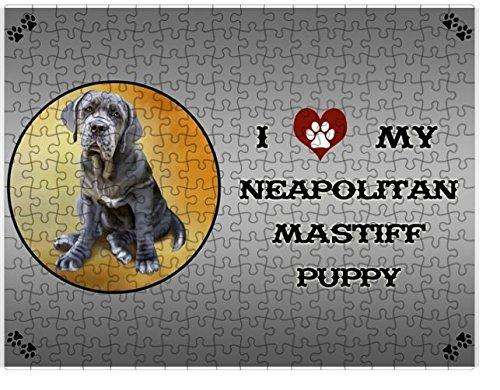 I Love My Neapolitan Mastiff Puppy Dog Puzzle with Photo Tin