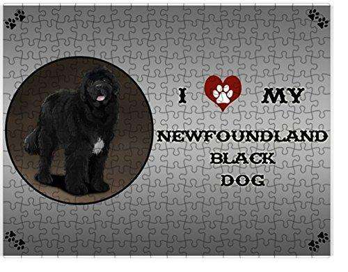 I Love My Newfoundland Black Dog Puzzle with Photo Tin (300 pc.)