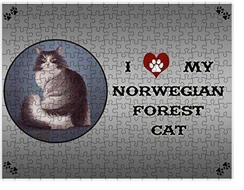 I Love My Norwegian Forest Cat Puzzle