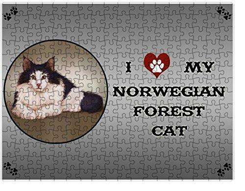 I Love My Norwegian Forest Cat Puzzle