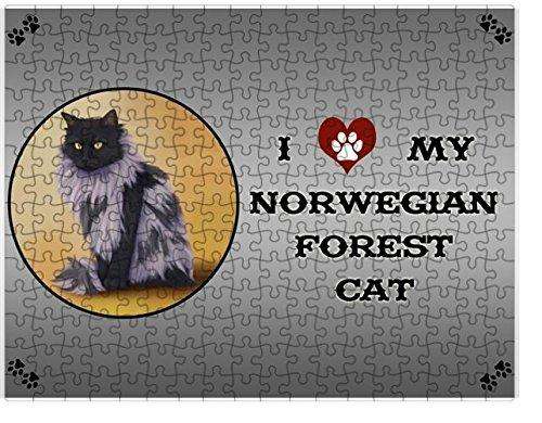 I Love My Norwegian Forest Cat Puzzle
