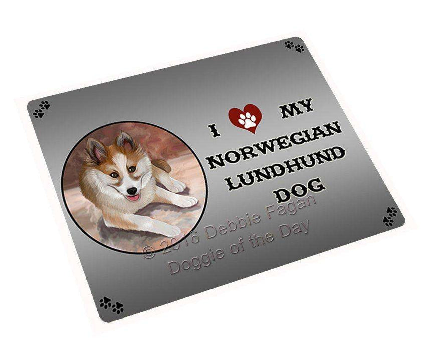 I Love My Norwegian Lundhund Dog Large Refrigerator / Dishwasher Magnet