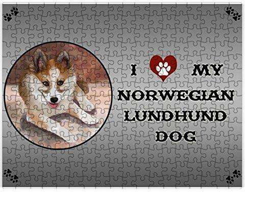 I Love My Norwegian Lundhund Dog Puzzle