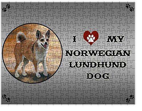I Love My Norwegian Lundhund Dog Puzzle