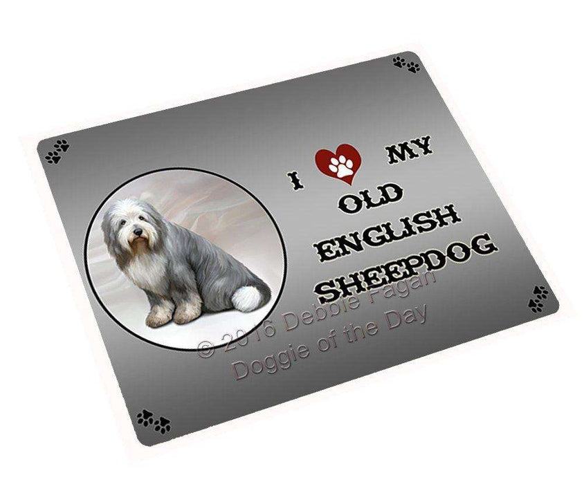 I Love My Old English Sheep Dog Magnet Mini (3.5" x 2")