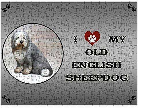 I Love My Old English Sheep Dog Puzzle