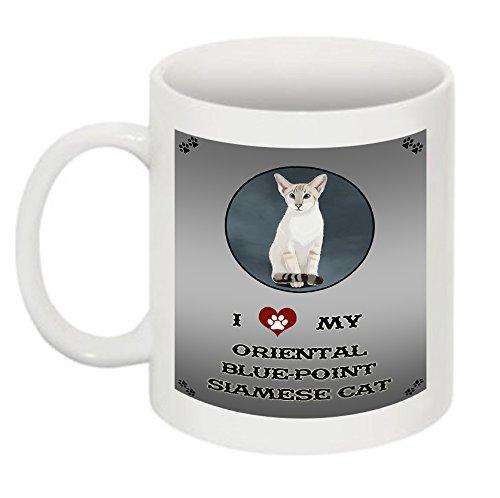 I Love My Oriental Blue Point Siamese Cat Mug