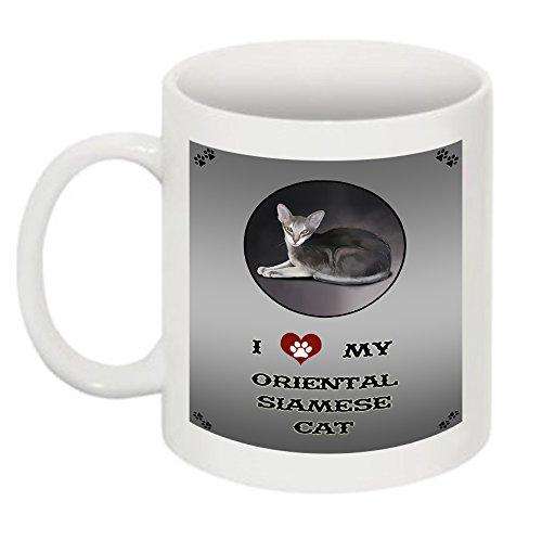 I Love My Oriental Siamese Cat Mug