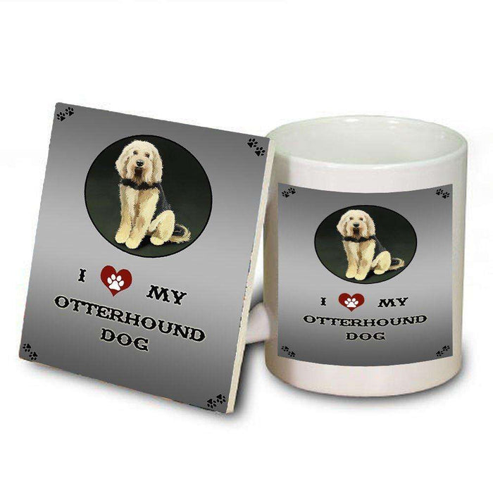 I Love My Otterhound Dog Mug and Coaster Set