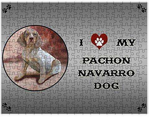 I Love My Pachon Navarro Dog Puzzle with Photo Tin