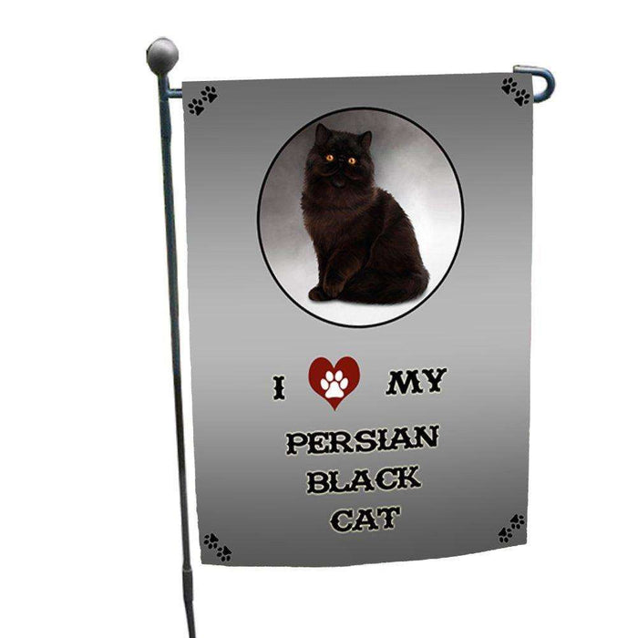 I Love My Persian Black Garden Flag