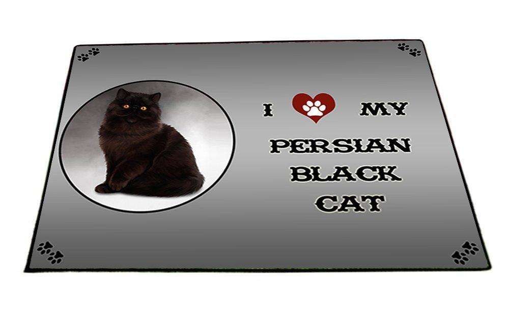 I Love My Persian Black Indoor/Outdoor Floormat