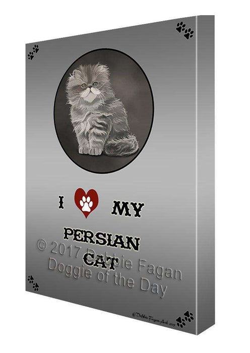 I Love My Persian Cat Canvas Wall Art D207