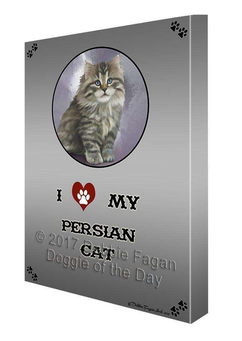 I Love My Persian Cat Canvas Wall Art D211