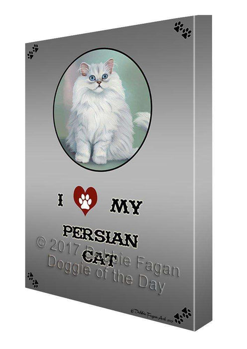 I Love My Persian Cat Canvas Wall Art D212