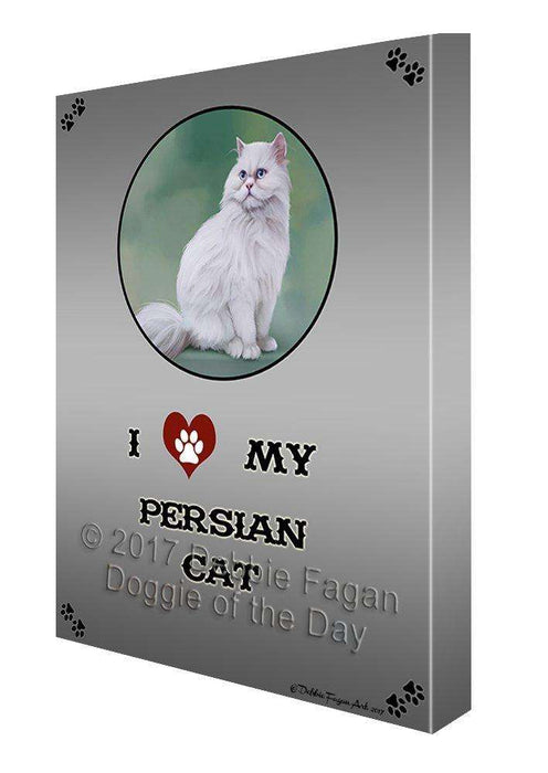 I Love My Persian Cat Canvas Wall Art D214