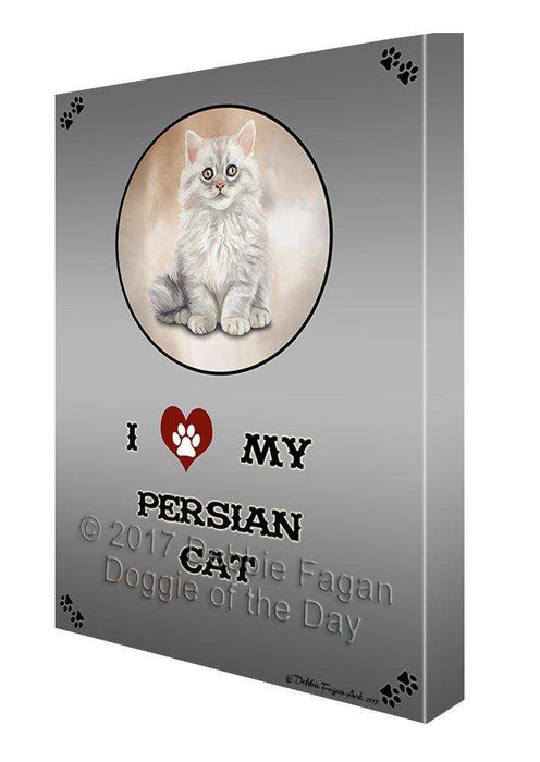 I Love My Persian Cat Canvas Wall Art D216