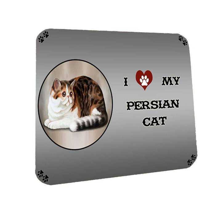 I Love My Persian Cat Coasters Set of 4