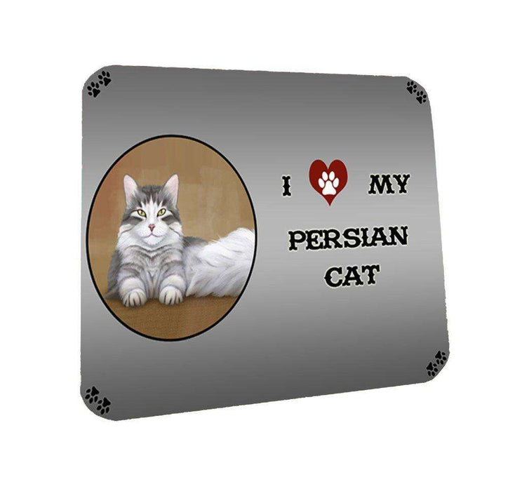 I Love My Persian Cat Coasters Set of 4