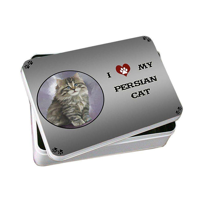 I Love My Persian Cat Photo Storage Tin