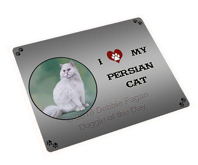 I Love My Persian Cat Tempered Cutting Board (Small)
