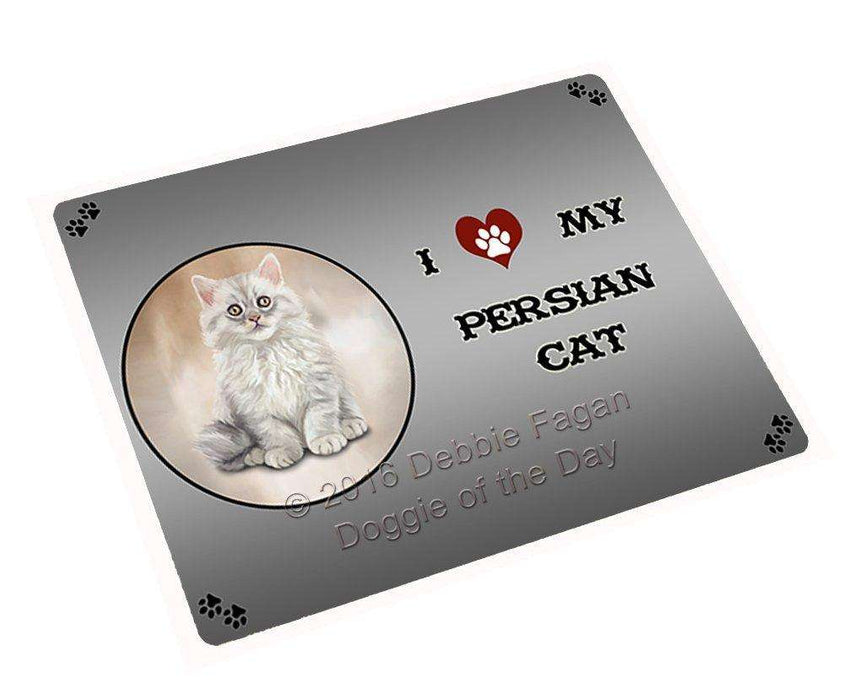 I Love My Persian Cat Tempered Cutting Board (Small)